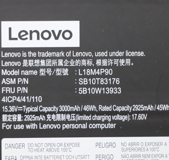 Lenovo Batería interna de iones de litio 46Wh para ThinkPad L13