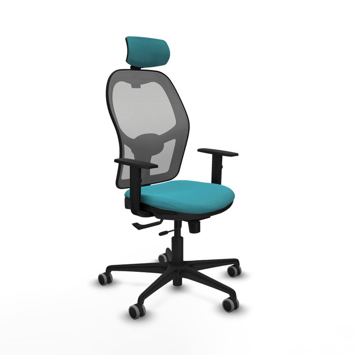 PIQUERAS Y CRESPO Silla de oficina Jorquera Turquesa y Gris PIQUERAS Y CRESPO Silla de oficina Jorquera Turquesa y Gris