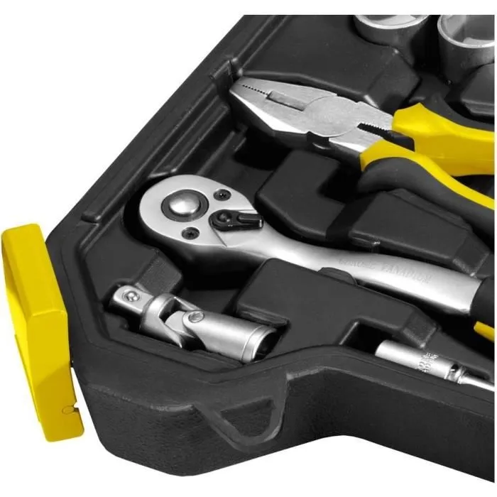 Fieldmann FDG 5002-54R Juego de Herramientas 54 Piezas Vasos 3/8" con Maletín de Transporte