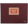 Dohe Libro de Registro de Socios 100 Hojas Numeradas Folio Apaisado Burdeos