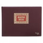 Dohe Libro de Registro de Socios 100 Hojas Numeradas Folio Apaisado Burdeos
