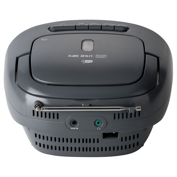 Reflexion RCR2260DAB Boombox Portátil Radio DAB+ FM Reproductor CD MP3 20 W Blanco y Gris