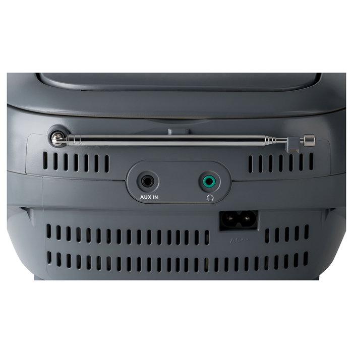 Reflexion RCR2260DAB Boombox Portátil Radio DAB+ FM Reproductor CD MP3 20 W Blanco y Gris