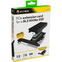 ICY BOX IB-PCI214M2-HSL Tarjeta de expansión PCIe 4.0 x4 con 1x M.2 NVMe con disipador de calor