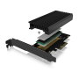 ICY BOX IB-PCI214M2-HSL Tarjeta de expansión PCIe 4.0 x4 a M.2 NVMe