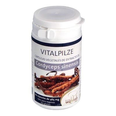 PILZE WOLHRAB Cordyceps Bio 60 Cápsulas con Vitamina C de Acerola PILZE WOLHRAB Cordyceps Bio 60 Cápsulas con Vitamina C de Acerola