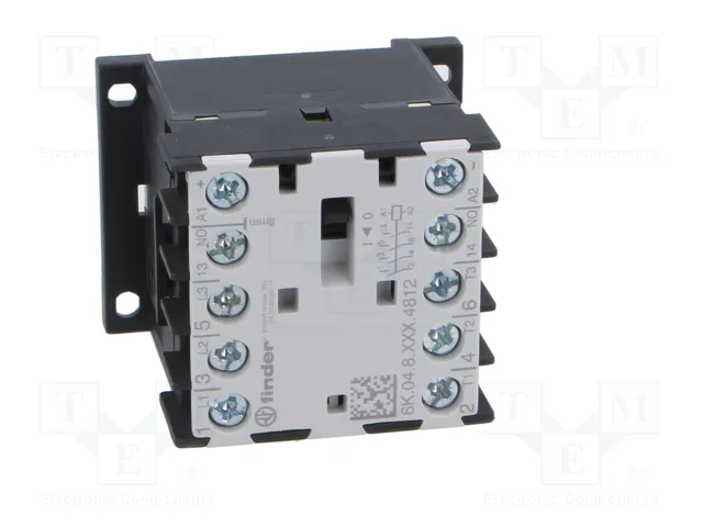 FINDER Contactor 4-polar 12A 24VAC 6K