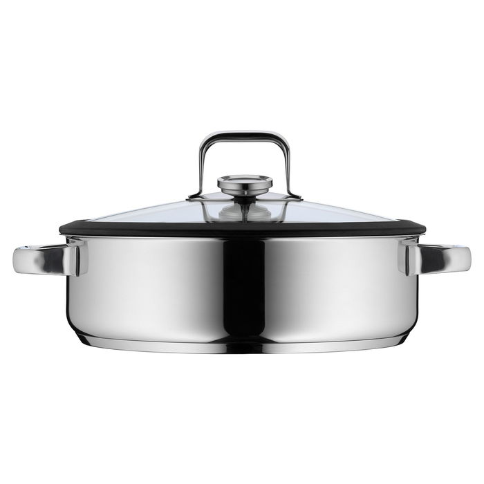 WMF Vitalis Vaporera de Cocina 28 cm con Tapa de Cristal