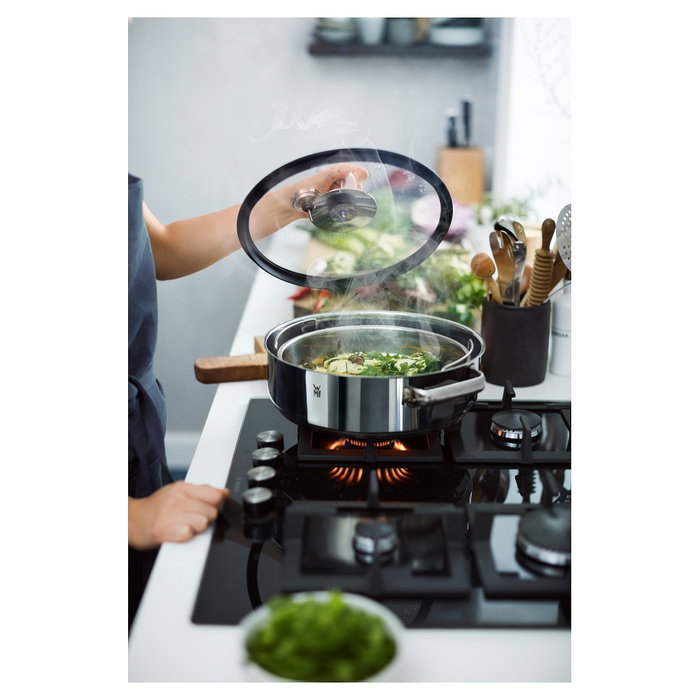 WMF Vitalis Vaporera con tapa de vidrio 28 cm, 5 L