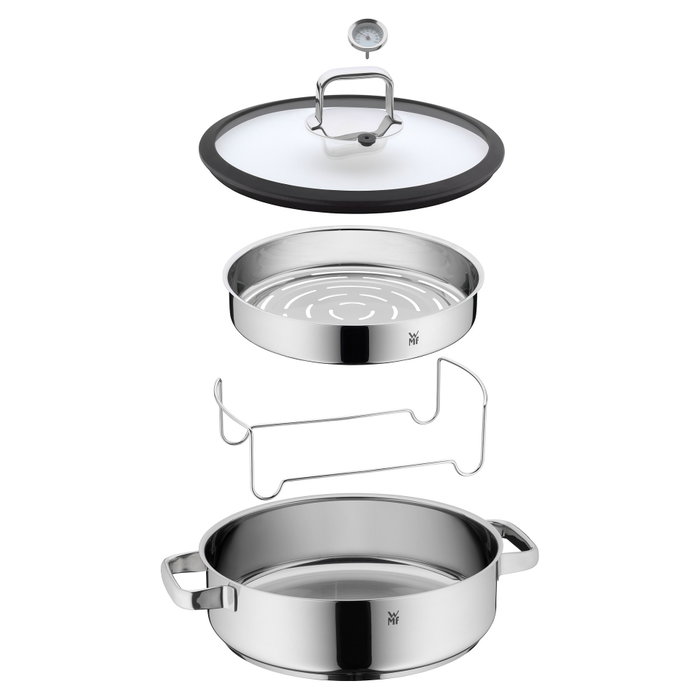 WMF Vitalis Vaporera con tapa de vidrio 28 cm, 5 L