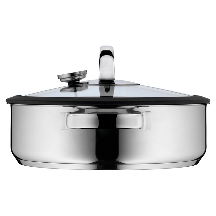 WMF Vitalis Vaporera de Cocina 28 cm con Tapa de Cristal