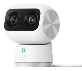 Eufy Solocam S350 - Cámara de Vigilancia Interiores en Formato Bombilla, 4K Doble Lente, Zoom 8x, PTZ 360°, Visión Nocturna, Wi-Fi, Seguridad con IA
