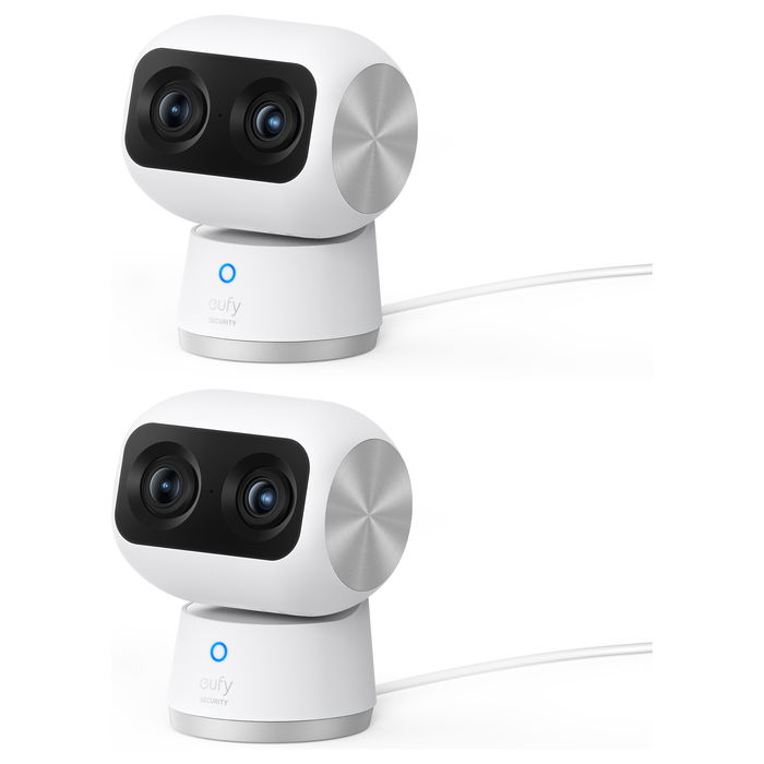 Anker Eufy Indoor Cam S350 - Cámara de Vigilancia Interior, 2K Full HD, Detección de Personas y Sonido, Visión Nocturna, Compatible con Alexa y Google Assistant