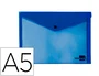 Liderpapel Carpeta dossier con broche 34352 azul transparente DIN A5