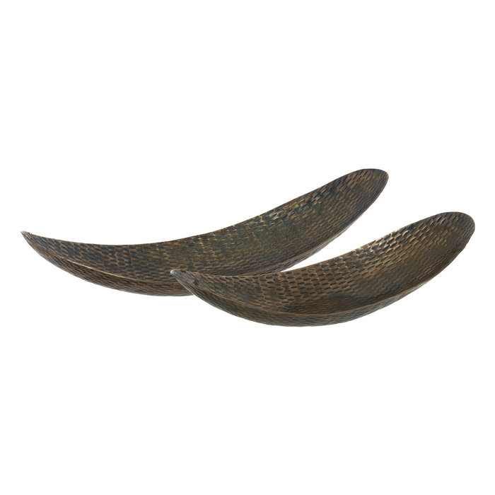 Bandeja Bronce Aluminio Decoración 16,50 X 58 X 13 cm