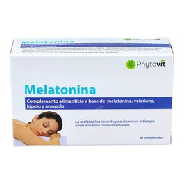 PHYTOVIT Melatonina 60Cap. con Valeriana y Amapola para Conciliar el Sueño