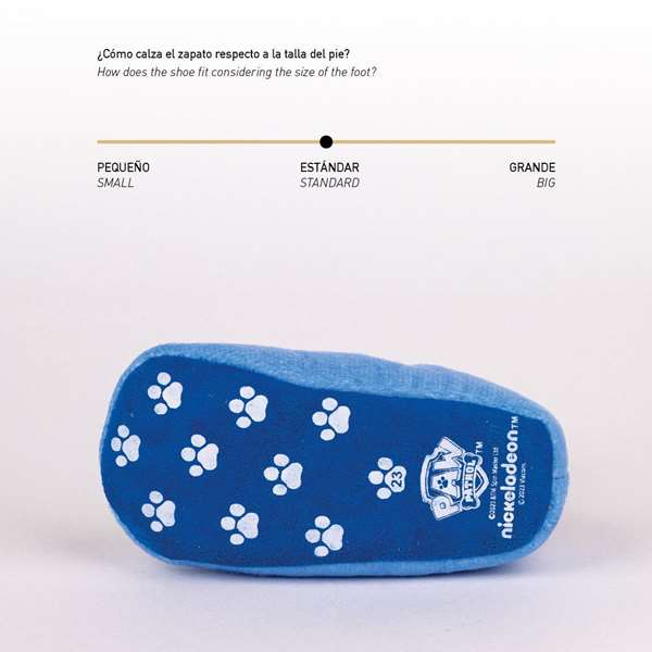 Zapatillas de casa bota paw patrol talla t025
