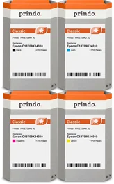 Prindo Multipack Classic XL Negro, Cian, Magenta, Amarillo PRSET09K MCVP 01