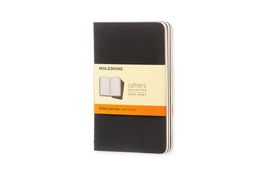 Cuaderno Moleskine Cahier 9X14 64H Horizontal Negra Set De 3