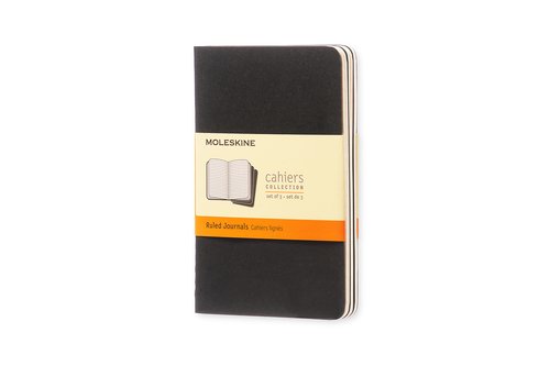 Cuaderno Moleskine Cahier 9X14 64H Horizontal Negra Set De 3 Cuaderno Moleskine Cahier 9X14 64H Horizontal Negra Set De 3