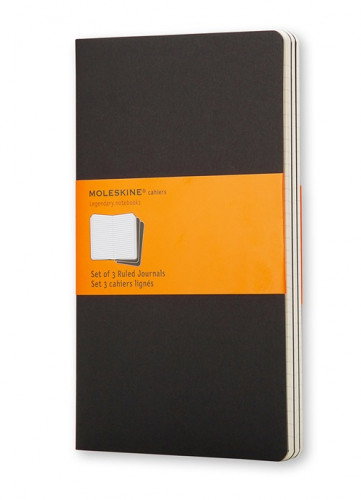 Moleskine Set de 3 Libretas Cahier 9x14 cm Negras Rayadas Moleskine Set de 3 Libretas Cahier 9x14 cm Negras Rayadas