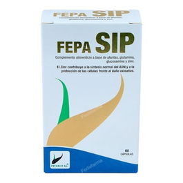 FEPADIET Fepa-Sip 60 Cápsulas - Suplemento con L-Glutamina, N-Acetil Glucosamina y Zinc para Síntesis de ADN y Protección Celular