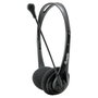 Equip Auriculares Estéreo con Micrófono Flexible y Adaptador Negro