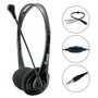 Equip Auriculares Estéreo con Micrófono Flexible y Adaptador Negro