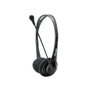 Equip Auriculares Estéreo con Micrófono Flexible y Adaptador Negro