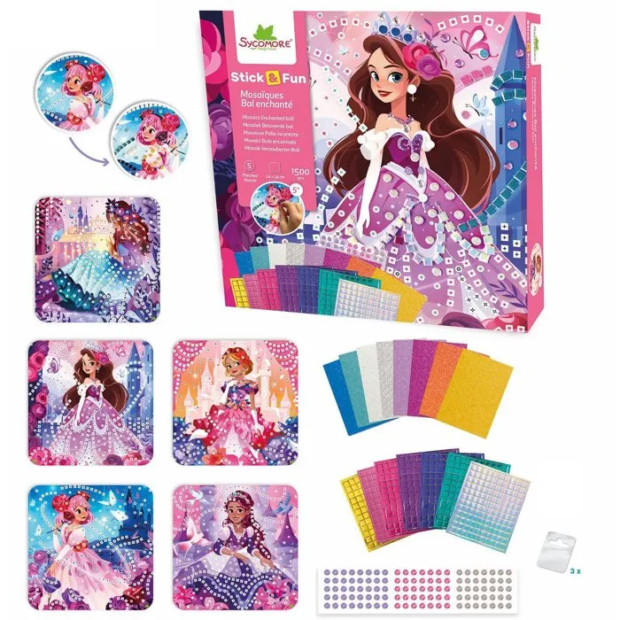 Sycomore AABOA97748 Mosaicos Stick'N Fun Bola Encantada Edades 5+