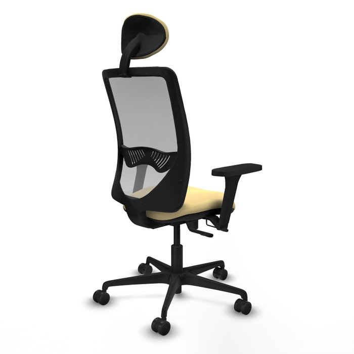 PIQUERAS Y CRESPO Silla de oficina Zulema con mecanismo Sincro/Traslack Crema y Gris PIQUERAS Y CRESPO Silla de oficina Zulema con mecanismo Sincro/Traslack Crema y Gris