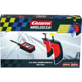 Carrera CAR1722591439132 - Conjunto Inalámbrico 2.0 Duo Digital 132/124, Mandos Inalámbricos para Pista de Carreras Eléctrica, Accesorio Digital 132