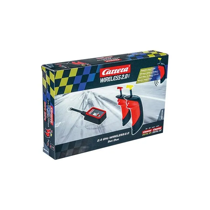 Carrera CAR1722591439132 - Conjunto Inalámbrico 2.0 Duo Digital 132/124, Mandos Inalámbricos para Pista de Carreras Eléctrica, Accesorio Digital 132