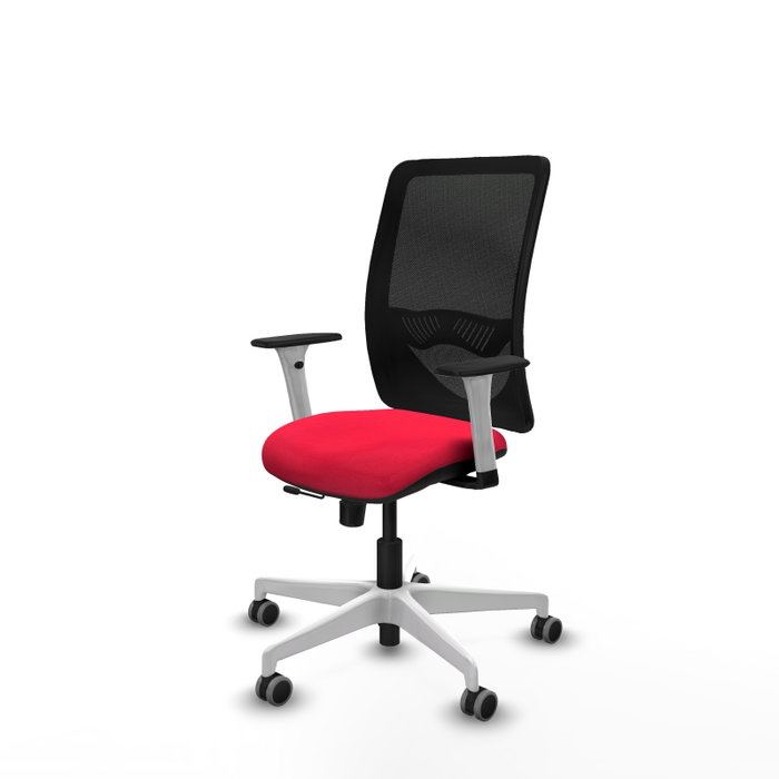 PIQUERAS Y CRESPO Silla de oficina Zulema Rojo/Negro con mecanismo Sincro/Traslack PIQUERAS Y CRESPO Silla de oficina Zulema Rojo/Negro con mecanismo Sincro/Traslack