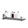 Emuca Juego de soportes para estante de madera Shelf con forma triangular, Acero, Pintado negro
