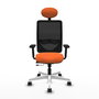 PIQUERAS Y CRESPO Silla de oficina Zulema Naranja y Negro