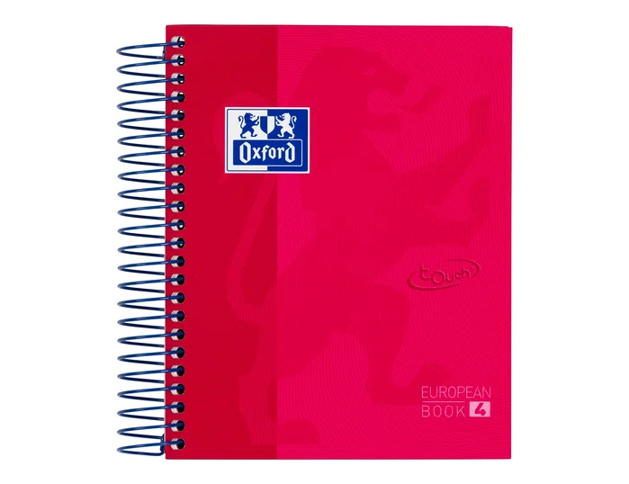 Oxford Europeanbook 4 Touch Cuaderno Espiral 120 Hojas 8º Surtido (Set de 5)