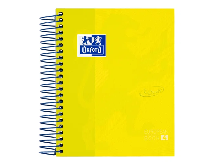 Oxford Europeanbook 4 Touch Cuaderno Espiral 120 Hojas 8º Surtido (Set de 5)