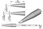 JBC TOOLS Punta de soldadura especial cono truncado 2,4mm Heavy Duty