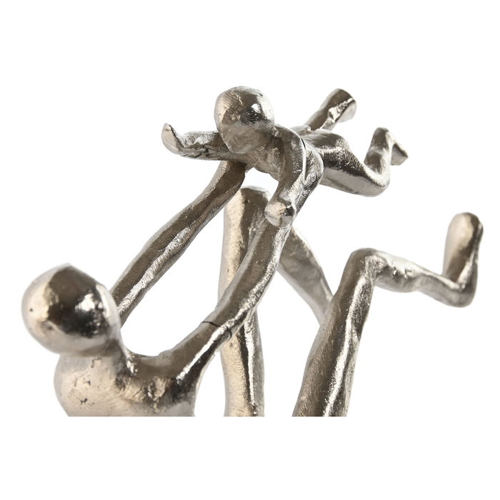 DKD Home Decor Figura de Aluminio Padre y Niño Plateado 25x8x14 cm DKD Home Decor Figura de Aluminio Padre y Niño Plateado 25x8x14 cm