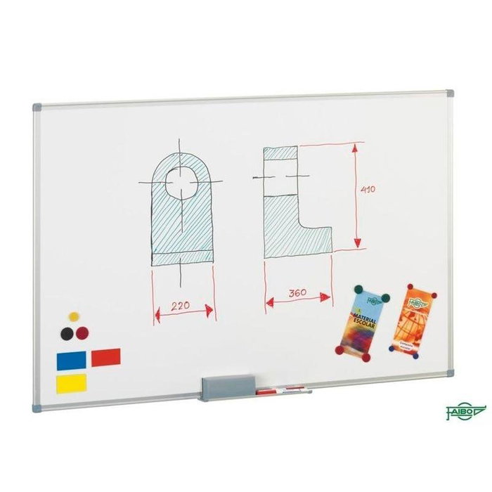 FAIBO Pizarra Blanca Magnética 120x180 cm Lacada