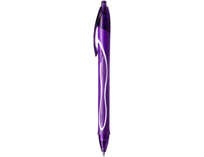 Bic Gelocity Quick Dry Bolígrafo Retráctil Tinta Gel Púrpura 0,7 mm
