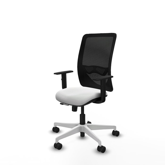 PIQUERAS Y CRESPO Silla de oficina Zulema con mecanismo Sincro/Traslack Blanco y Negro PIQUERAS Y CRESPO Silla de oficina Zulema con mecanismo Sincro/Traslack Blanco y Negro