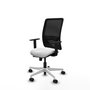 PIQUERAS Y CRESPO Silla de oficina Zulema con mecanismo Sincro/Traslack Blanco y Negro