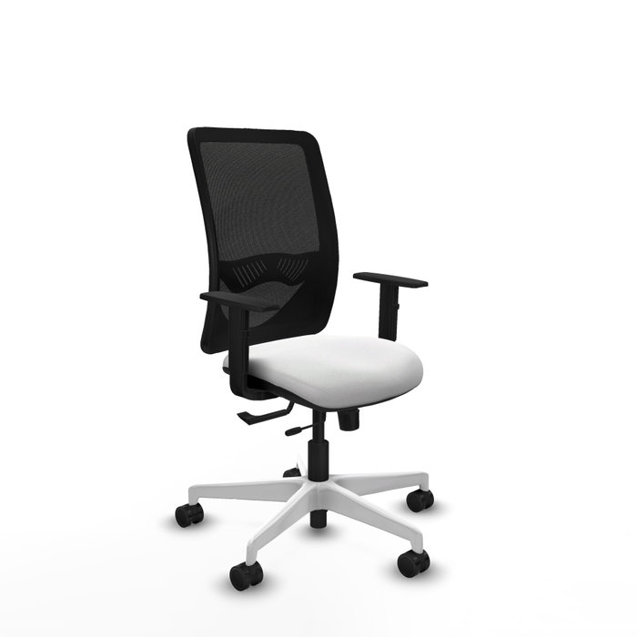 PIQUERAS Y CRESPO Silla de oficina Zulema con mecanismo Sincro/Traslack Blanco y Negro PIQUERAS Y CRESPO Silla de oficina Zulema con mecanismo Sincro/Traslack Blanco y Negro