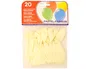 Blanca Globo 100% Latex Biodegradable Blanco Bolsa 20 Unidades