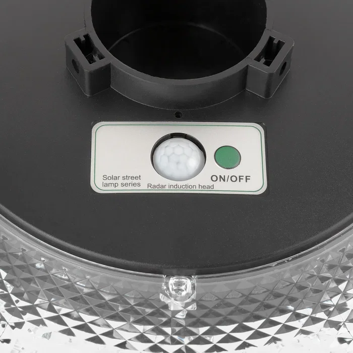 Farola LED Solar 100W con Sensor y Mando a Distancia, Luz Blanca Cálida, IP65