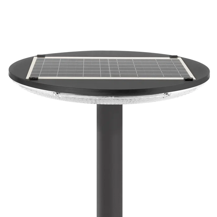 Farola LED Solar 100W con Sensor y Mando a Distancia, Luz Blanca Cálida, IP65