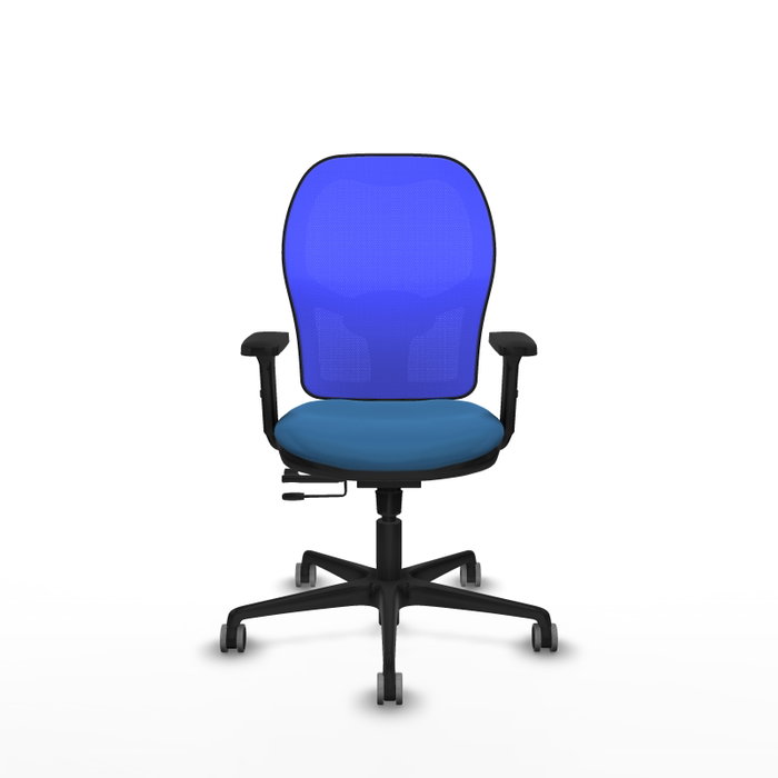 PIQUERAS Y CRESPO Silla de oficina Jorquera con mecanismo Sincro/Traslack Azul