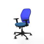 PIQUERAS Y CRESPO Silla de oficina Jorquera con mecanismo Sincro/Traslack Azul